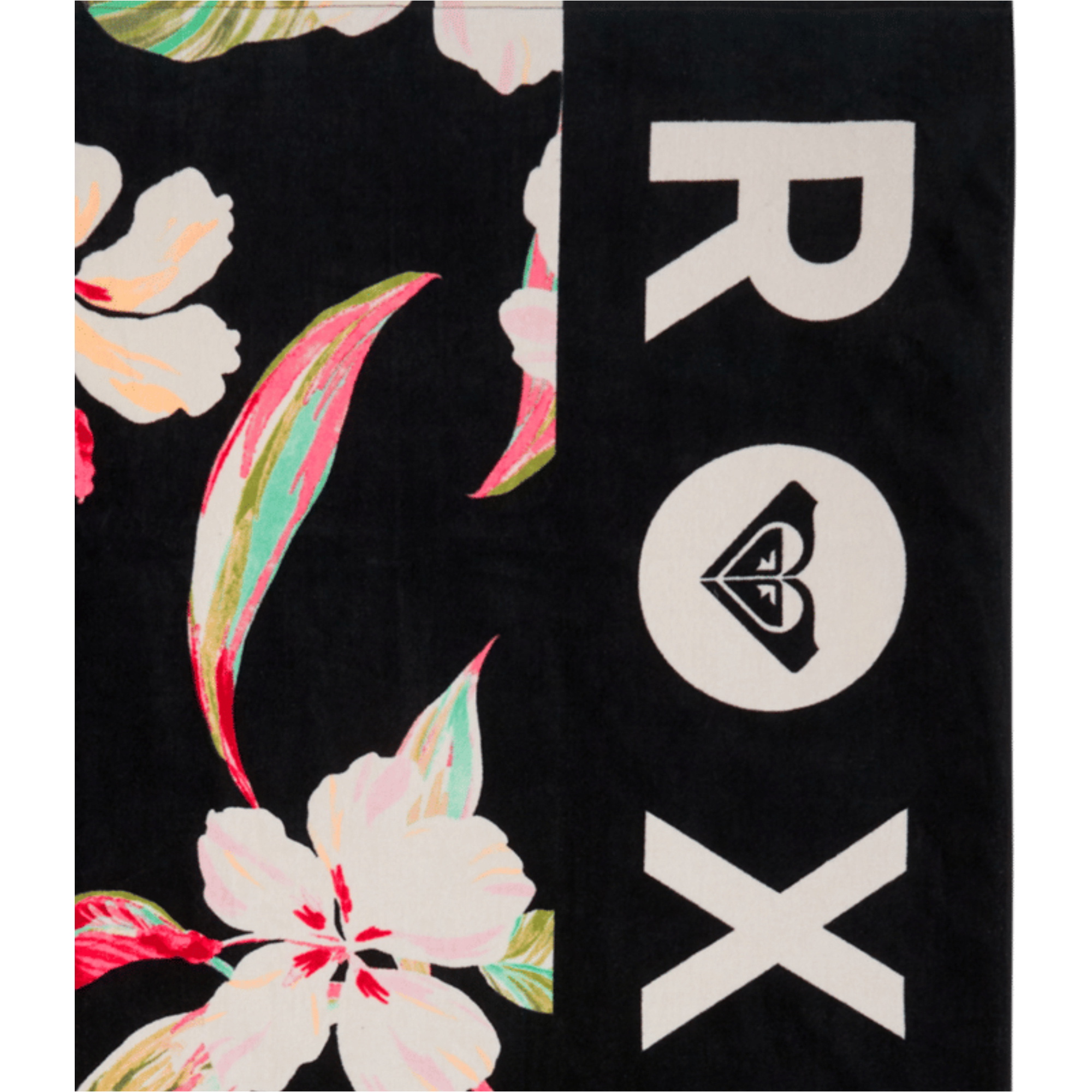 2026 Roxy Basic-håndklæde Til Kvinder Med Koldtvandsprint ERJAA04360 - Anthracite Spring Charming